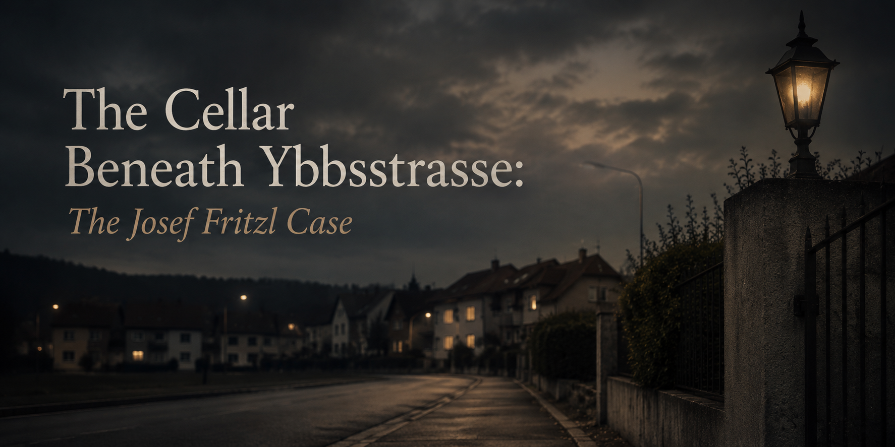 The Cellar Beneath Ybbsstrasse: The Josef Fritzl Case